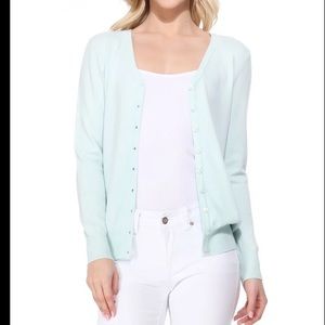Banana Republic Paper Thin Mint colored Cardigan